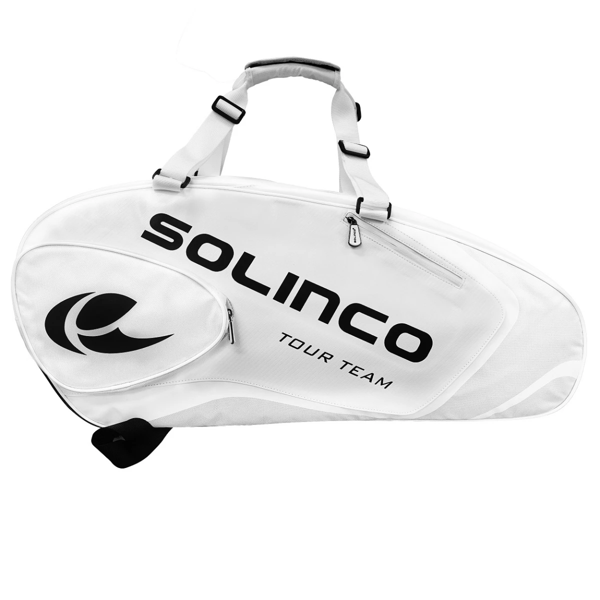 Solinco Racketbag Tour Team Whiteout (Schlägertasche, 2 Hauptfächer, Thermofach) Weiss 6er – Bild 4