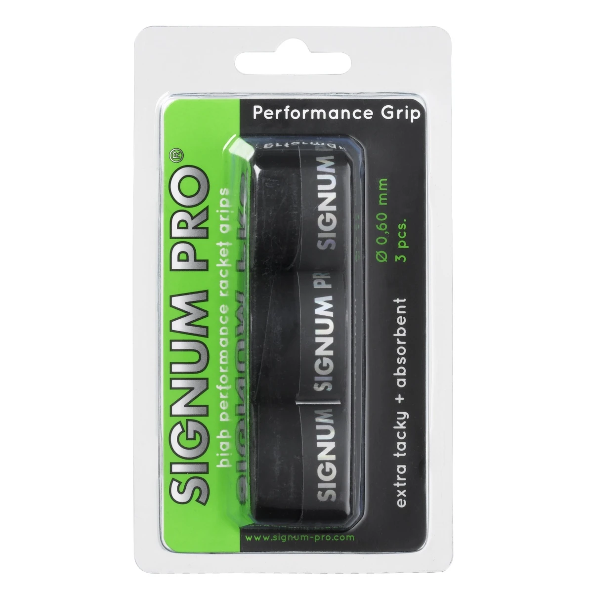 Signum Pro Overgrip Performance 0.6mm Schwarz 3er