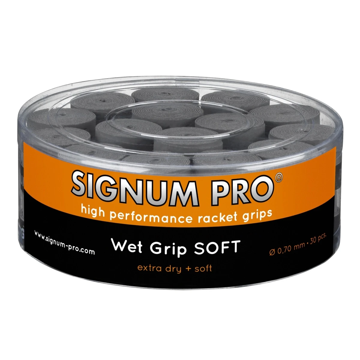 Signum Pro Overgrip Wet Soft 0.60mm Grau 30er Box