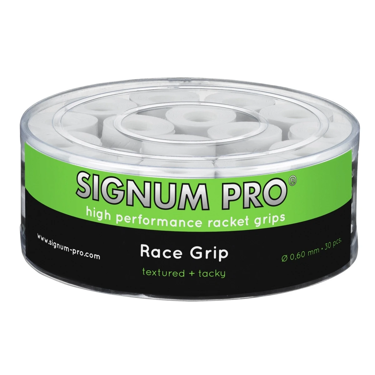 Signum Pro Overgrip Race 0.6mm Weiss 30er Box