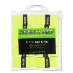 Signum Pro Overgrip Ultra Tac 0.70mm Gelb 10er Clip-Beutel