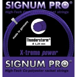 Signum Pro Tennissaite Thunderstorm (Haltbarkeit+Spin) Violett 12m Set