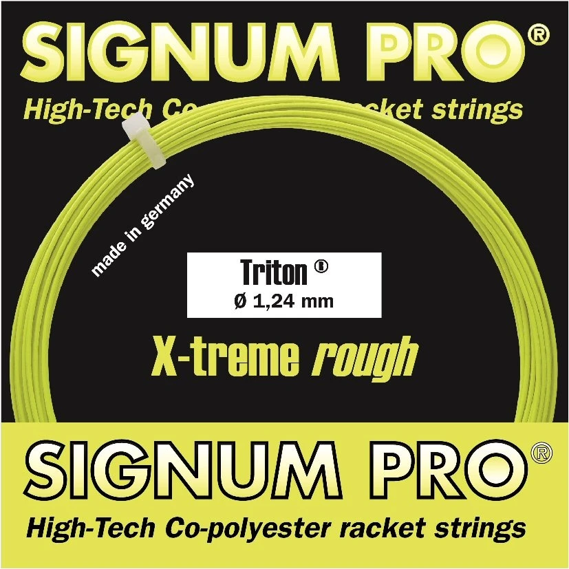 Signum Pro Tennissaite Triton (Haltbarkeit+Spin) Lemon 12m Set