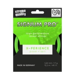 Besaitung Mit Tennissaite Signum Pro X-perience (Haltbarkeit+Spin) Grün