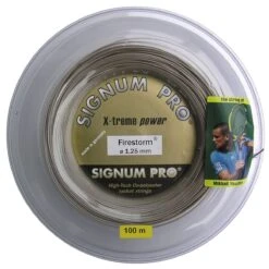 Signum Pro Tennissaite Firestorm (Haltbarkeit+Power) Gold 100m Rolle