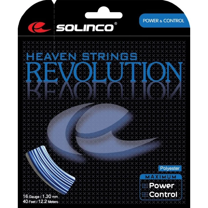Solinco Tennissaite Revolution (Haltbarkeit+Power) Blau 12m Set
