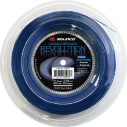 Solinco Tennissaite Revolution (Haltbarkeit+Power) Blau 200m Rolle