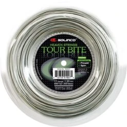 Solinco Tennissaite Tour Bite (Haltbarkeit+Spin) Silber 200m Rolle
