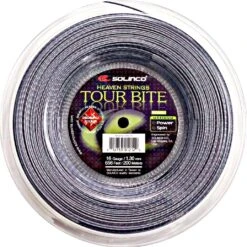 Solinco Tennissaite Tour Bite Diamond Rough (Spin+Haltbarkeit) Silber 200m Rolle