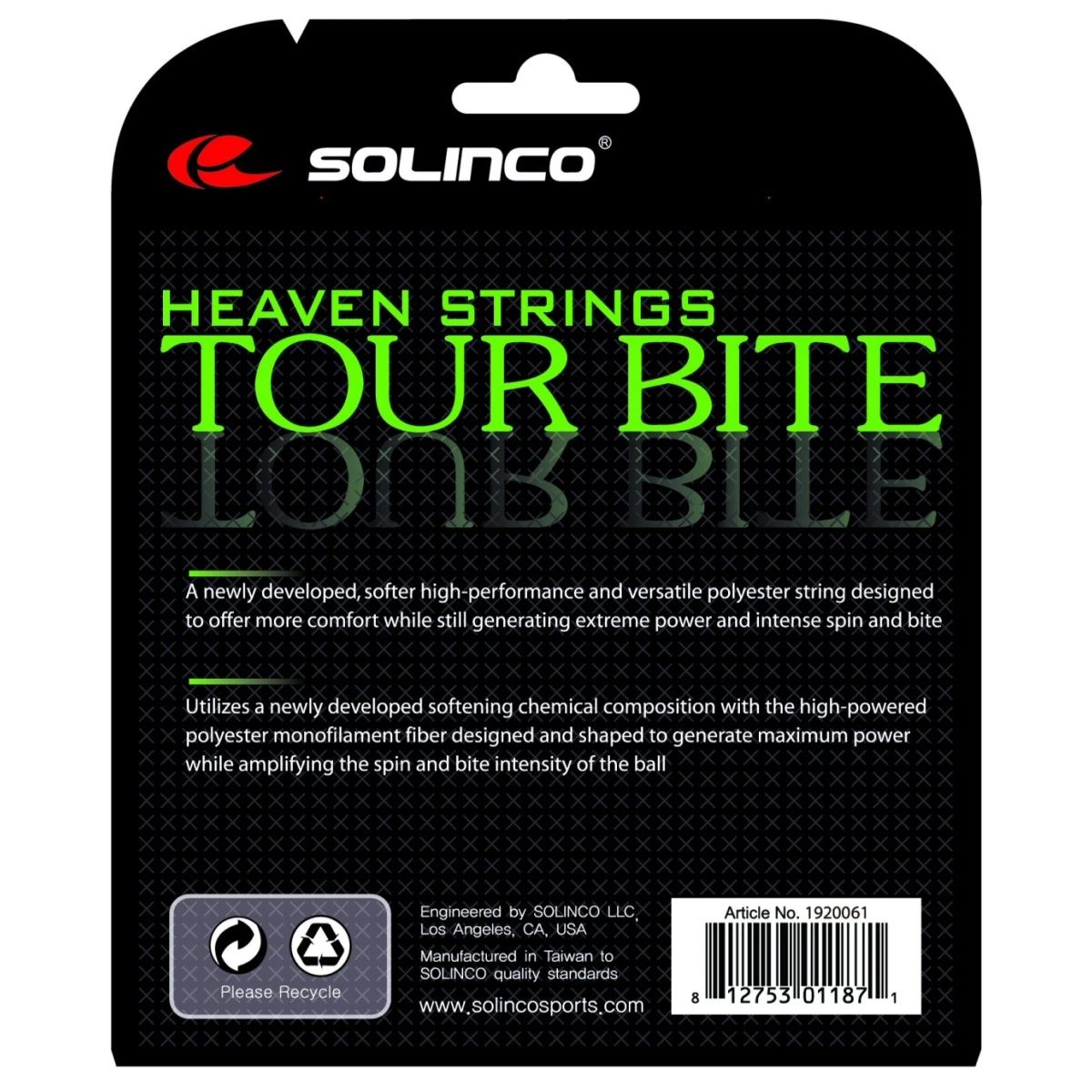 Solinco Tennissaite Tour Bite SOFT (Haltbarkeit+Touch) Silber 12m Set – Bild 2