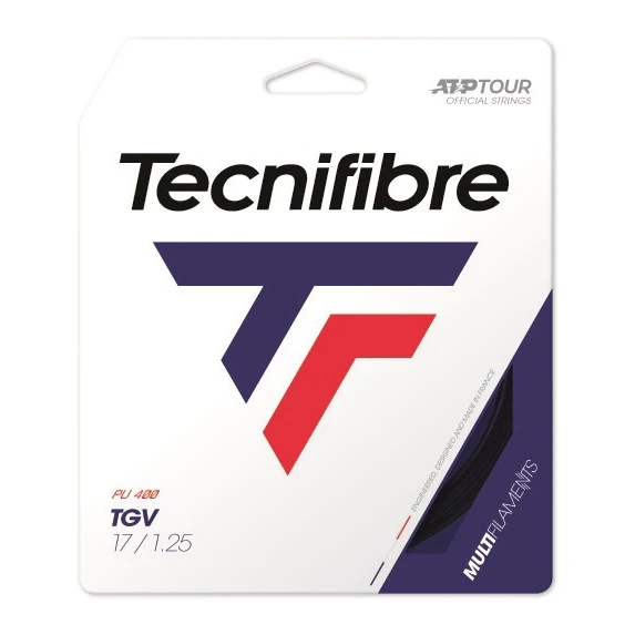 Tecnifibre Tennissaite TGV (Armschonung+Touch) Schwarz 12m Set