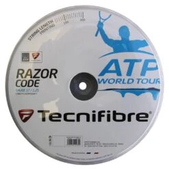 Tecnifibre Tennissaite Razor Code (Haltbarkeit+Spin) Carbongrau 200m Rolle