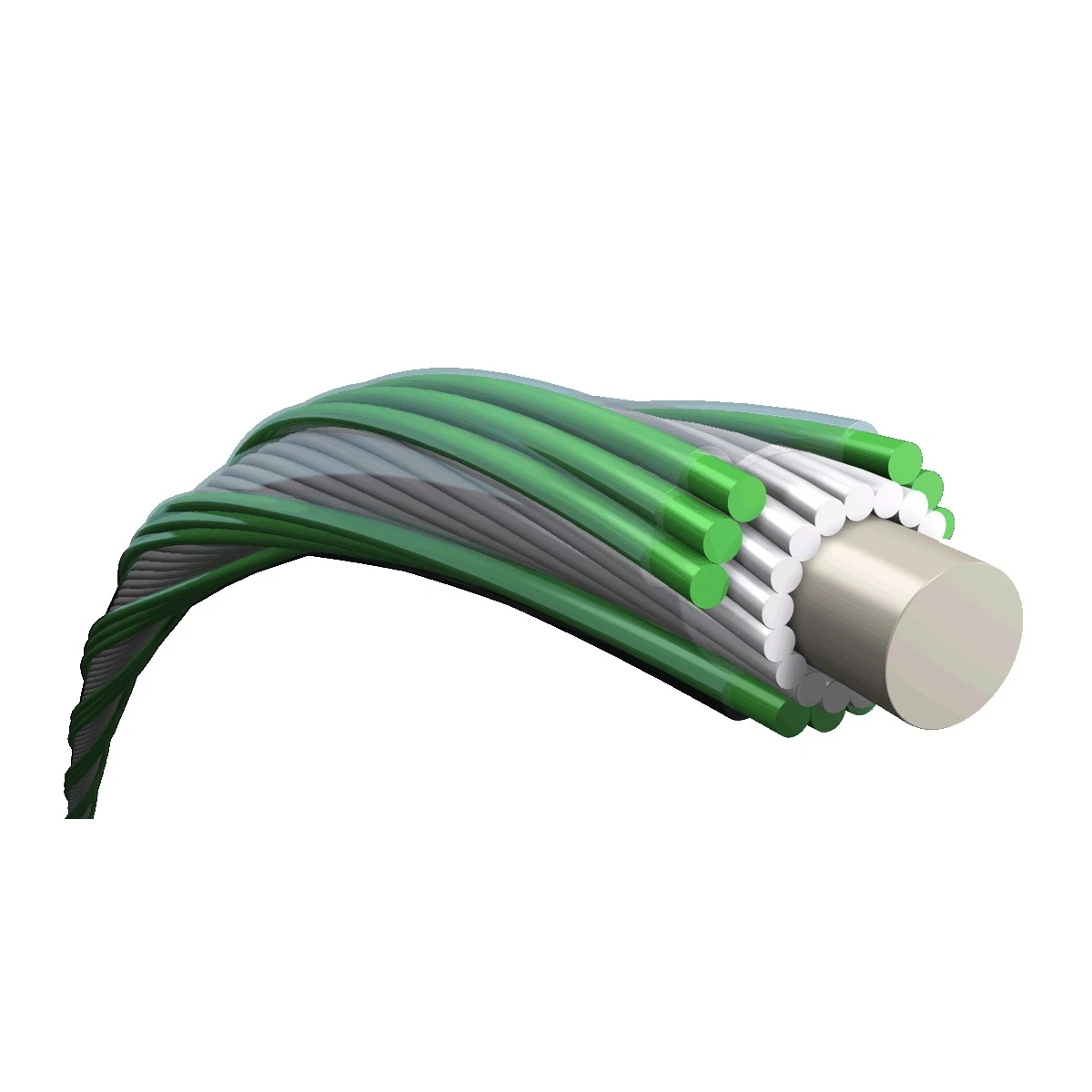 Prince Tennissaite TopSpin Mit Duraflex (Spin+Allround) Weiss 100m Rolle – Bild 2