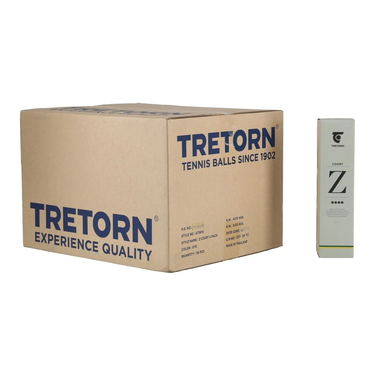 Tretorn Trainingsbälle Z Court Training Gelb Dose 30x4er