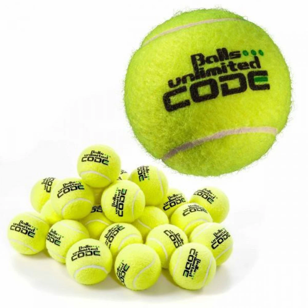 Balls Unlimited Tennisbälle Code Green (drucklos) Gelb 60er Beutel