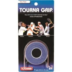 Tourna Overgrip Grip Standard (trocken) Blau 3er