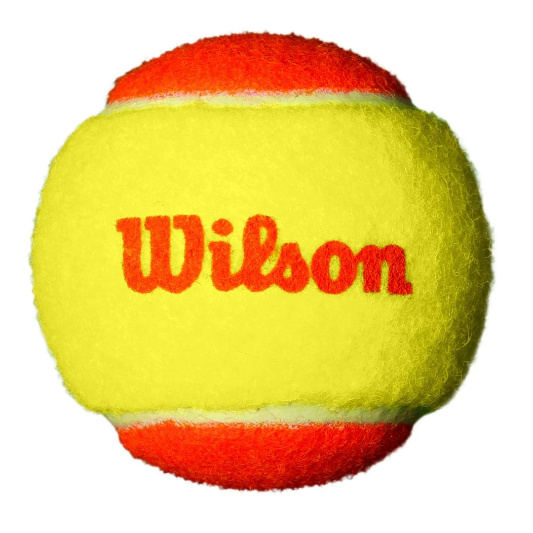 Wilson Methodikbälle Stage 2 Starter Game Ball Gelb/orange 12er Beutel – Bild 2
