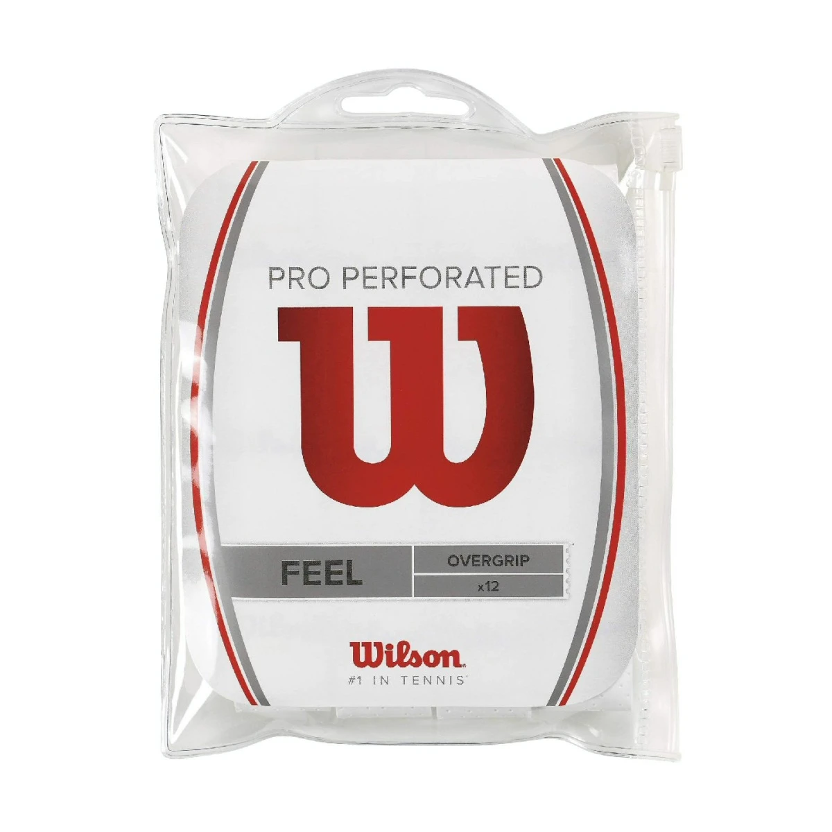 Wilson Overgrip Pro Perforated 0.55mm Weiss 12er Clip-Beutel