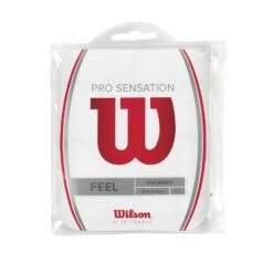 Wilson Overgrip Pro Sensation 0.4mm Weiss 12er Clip-Beutel