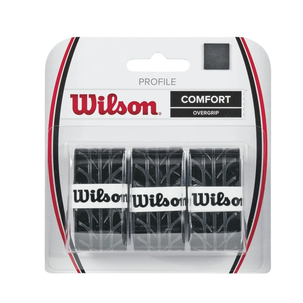 Wilson Overgrip Profile 0.6mm Schwarz 3er