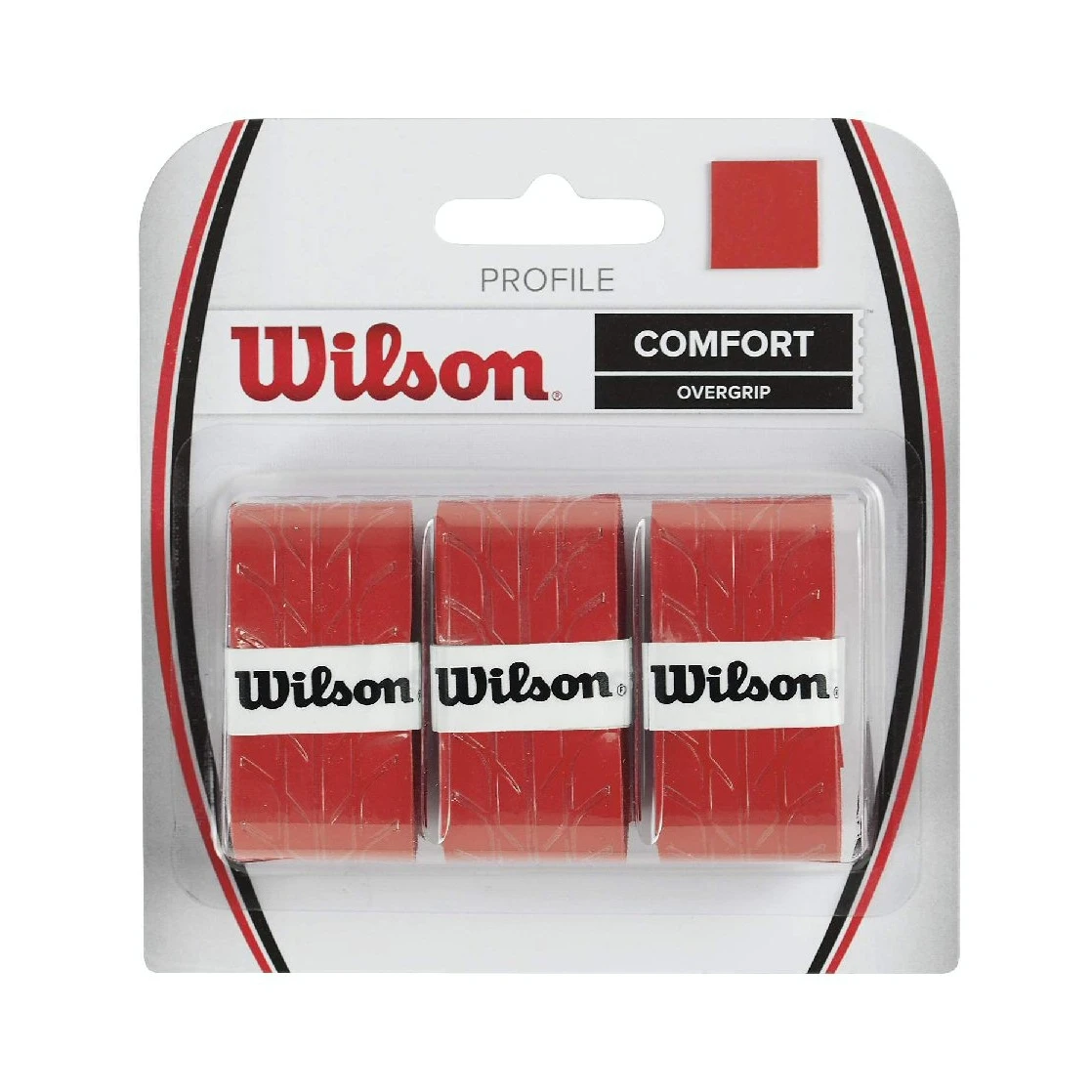 Wilson Overgrip Profile 0.6mm Rot 3er