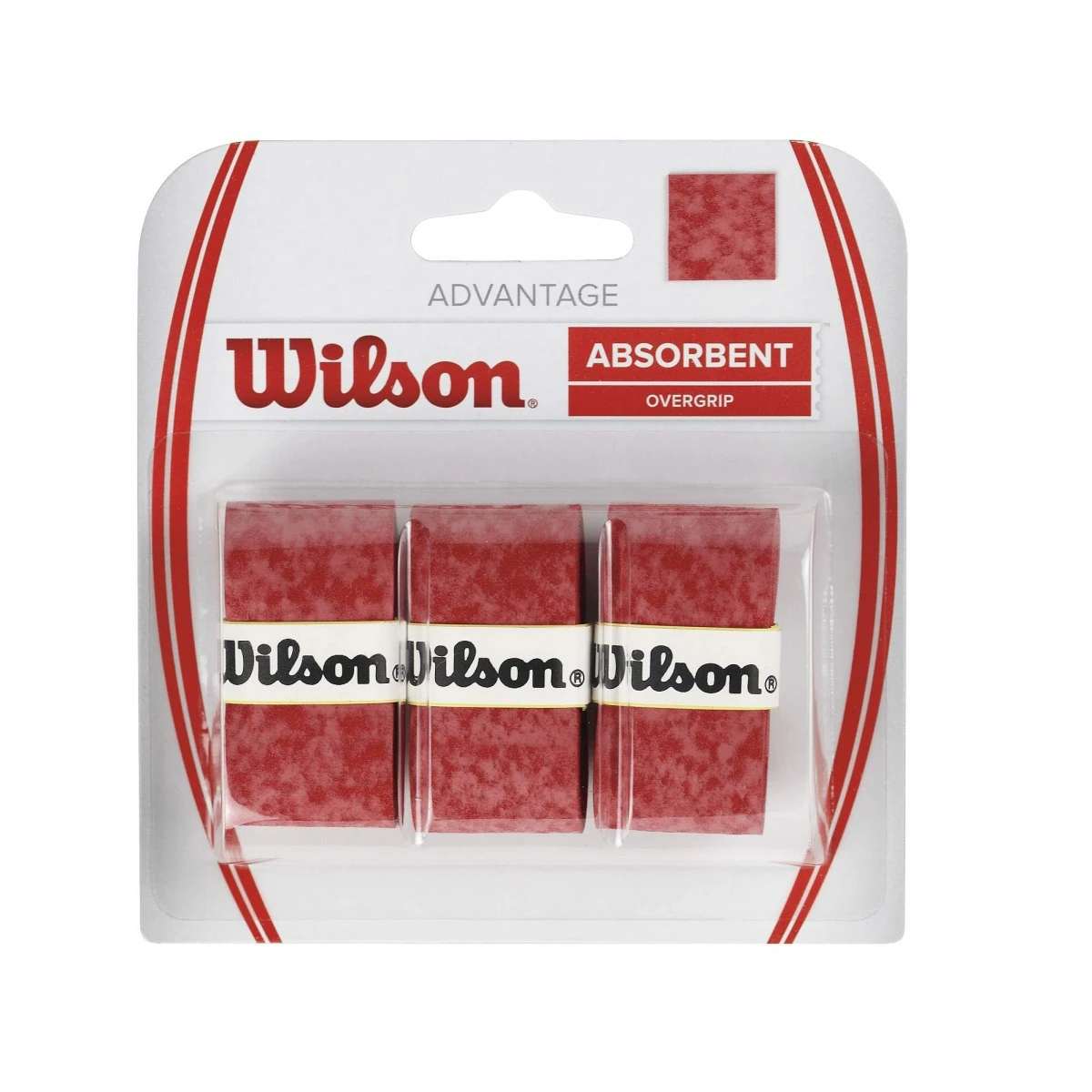 Wilson Overgrip Advantage 0.55mm Rot 3er