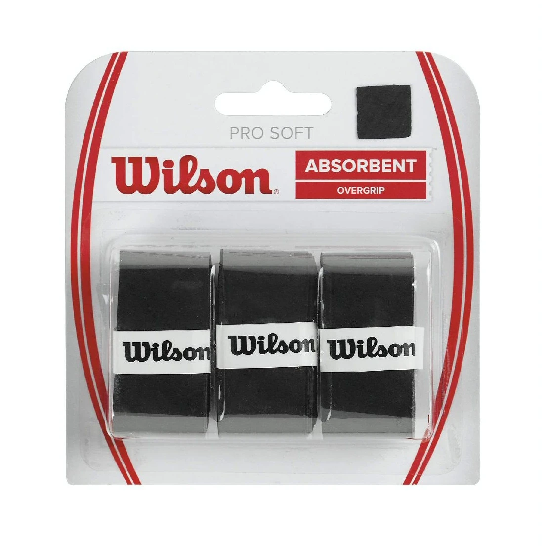 Wilson Overgrip Pro Soft 0.55mm Schwarz 3er