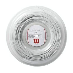 Wilson Tennissaite Revolve (Haltbarkeit+Spin) Weiss 200m Rolle