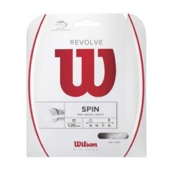 Wilson Tennissaite Revolve (Spin+Haltbarkeit) Weiss 12m Set