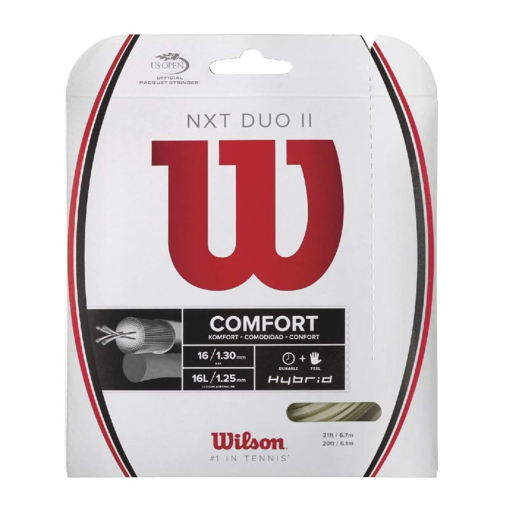 Wilson Tennissaite NXT Duo II (NXT + Adrenaline) Hybrid 12m Set
