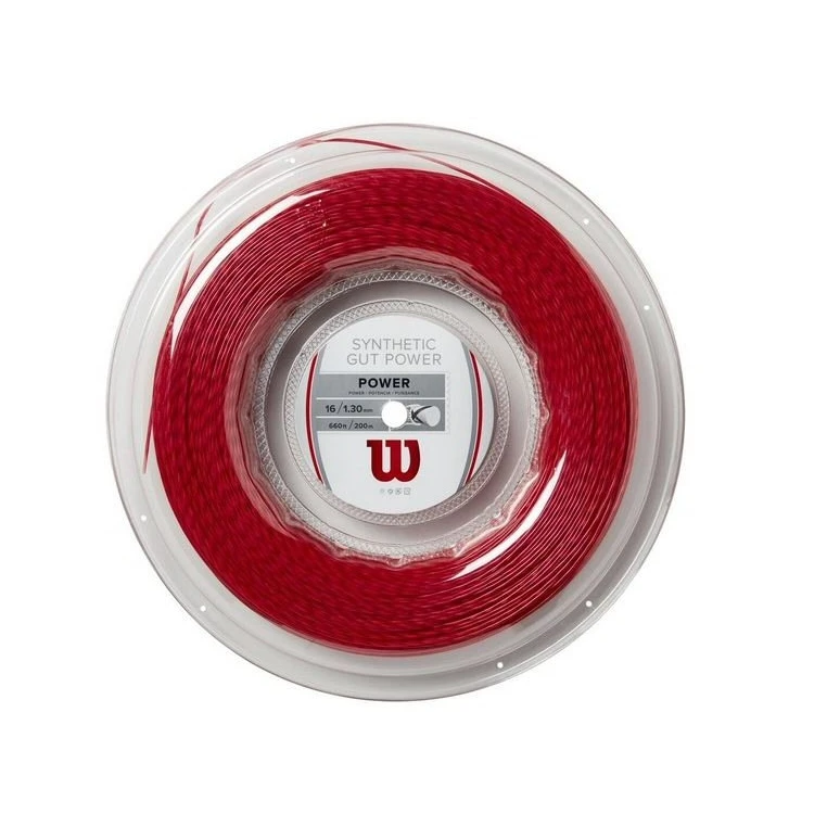 Wilson Tennissaite Synthetic Gut Power 1.30 (Allround+Power) Rot 200m Rolle