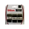 Wilson Overgrip Pro 0.6mm (Komfort/glatt/leicht Haftend) Schwarz 3er