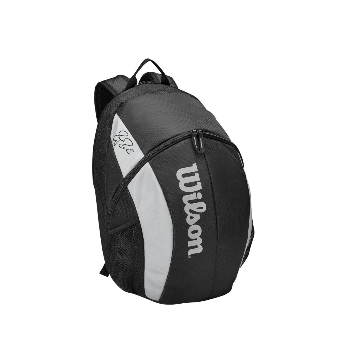 Wilson Tennis-Rucksack RF Team (Haupt+Schlägerfach 2 Schläger) Schwarz/grau – Bild 3
