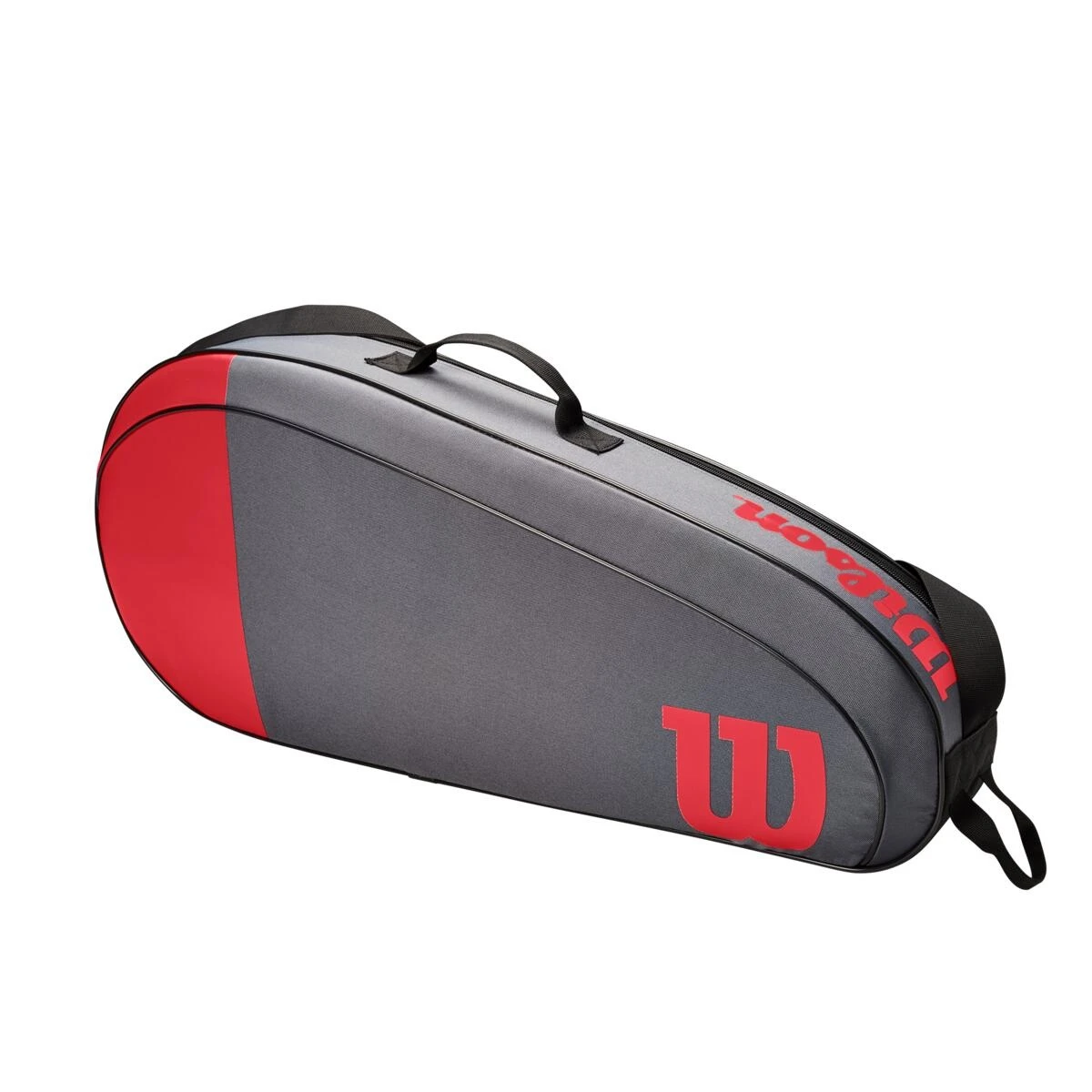 Wilson Tennis-Racketbag Team (Schlägertasche, 1 Hauptfach) Grau/rot 3er – Bild 2