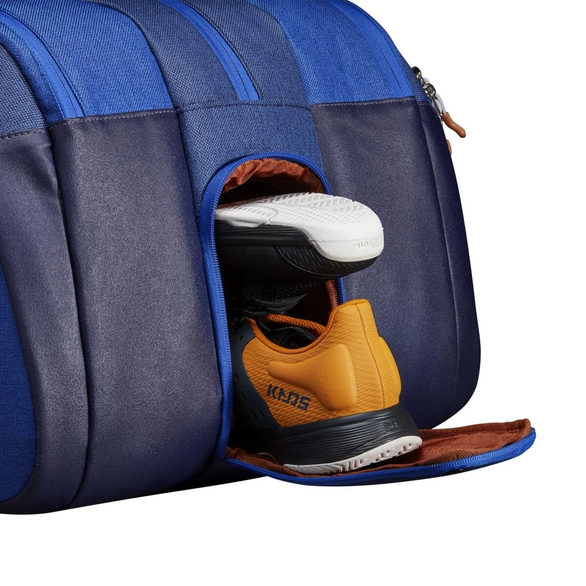 Wilson Tennis-Racketbag Super Tour Roland Garros (Schlägertasche, 3 Hauptfächer) Navyblau 15er – Bild 10