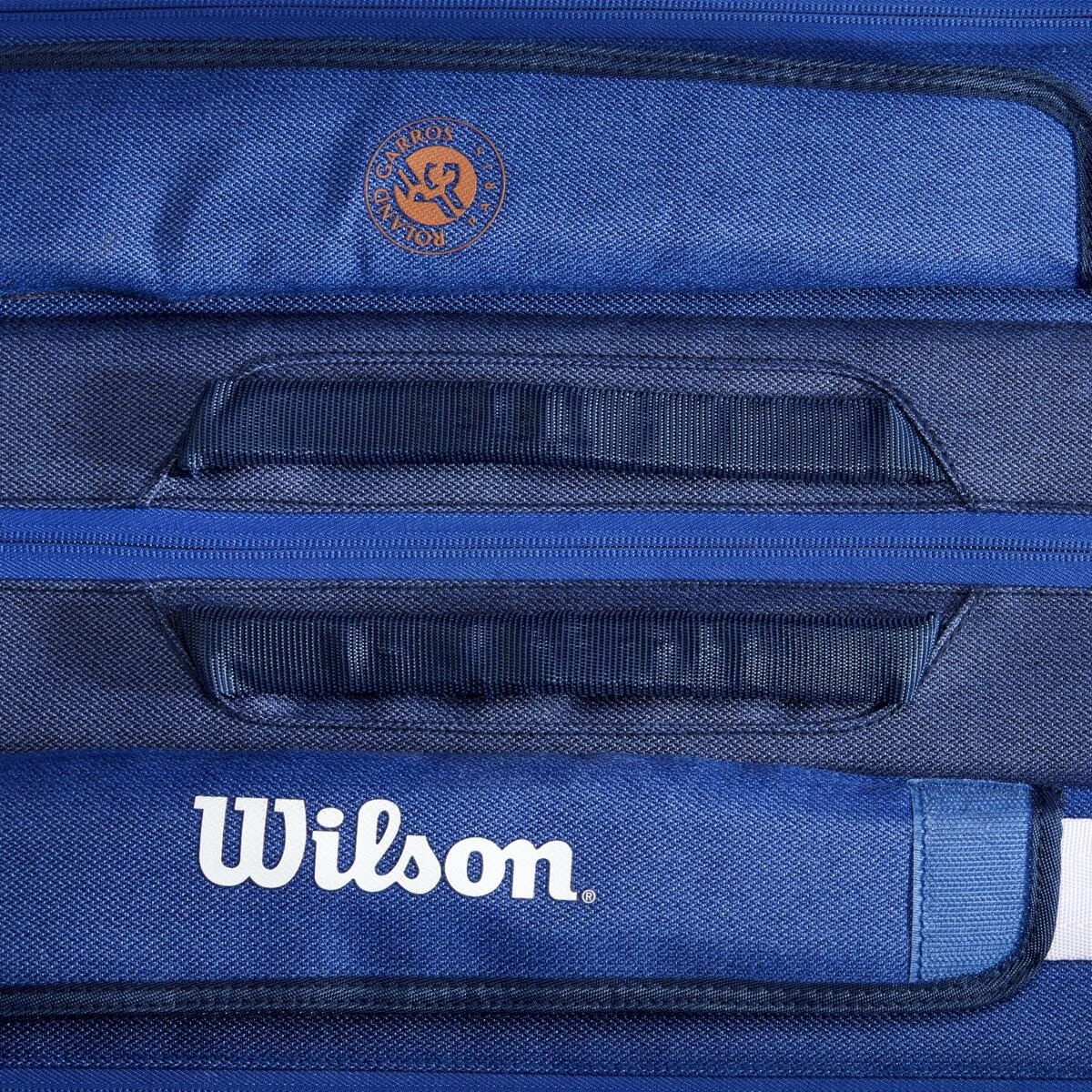 Wilson Tennis-Racketbag Super Tour Roland Garros (Schlägertasche, 3 Hauptfächer) Navyblau 15er – Bild 6