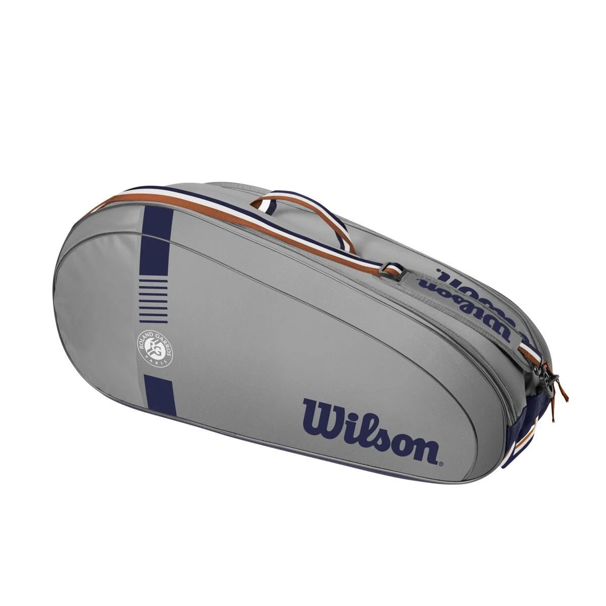 Wilson Tennis-Racketbag Roland Garros Team (Schlägertasche, 2 Hauptfächer) Grau 6er – Bild 2