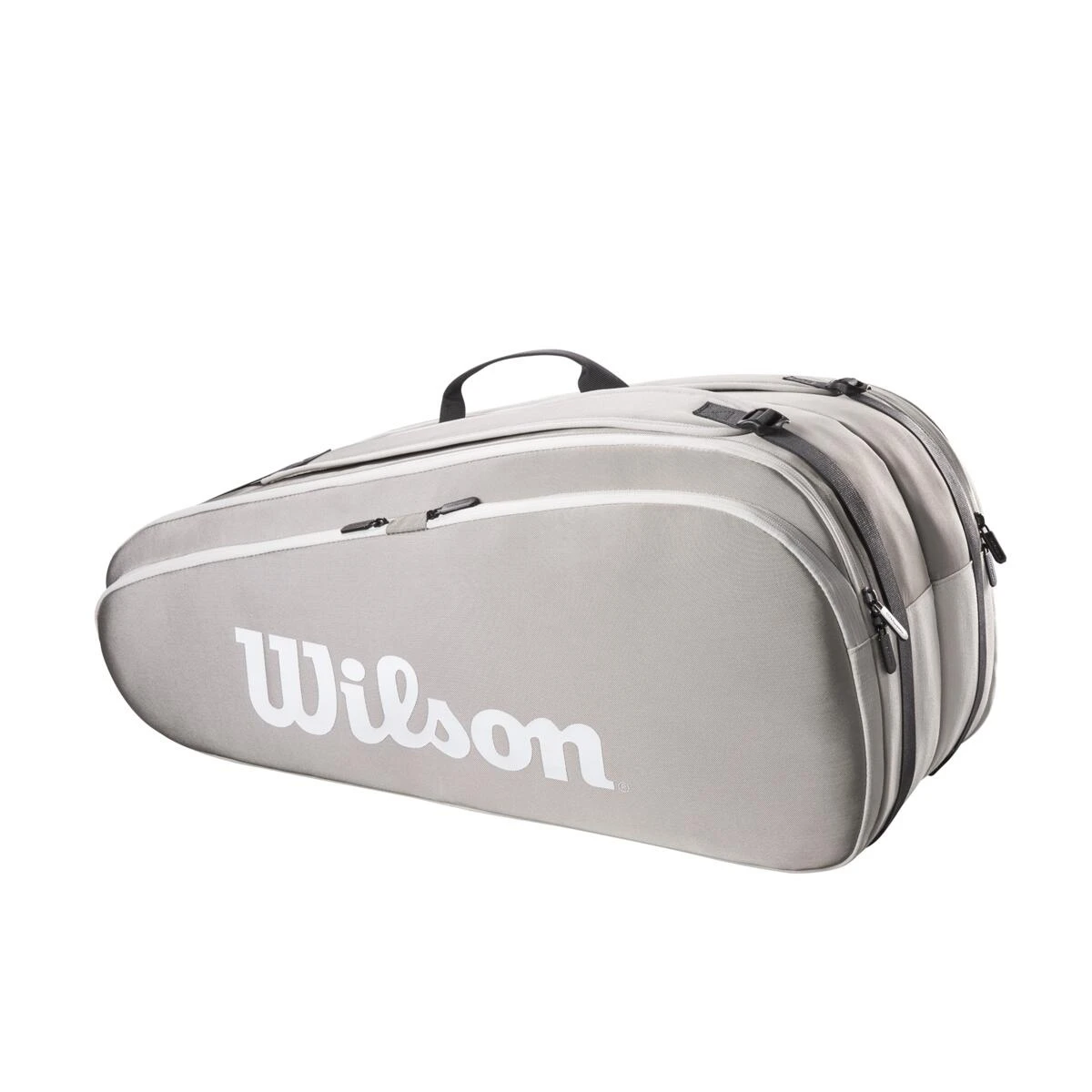Wilson Tennis-Racketbag Tour (Schlägertasche, 2 Hauptfächer) 2023 Steingrau 12er – Bild 3
