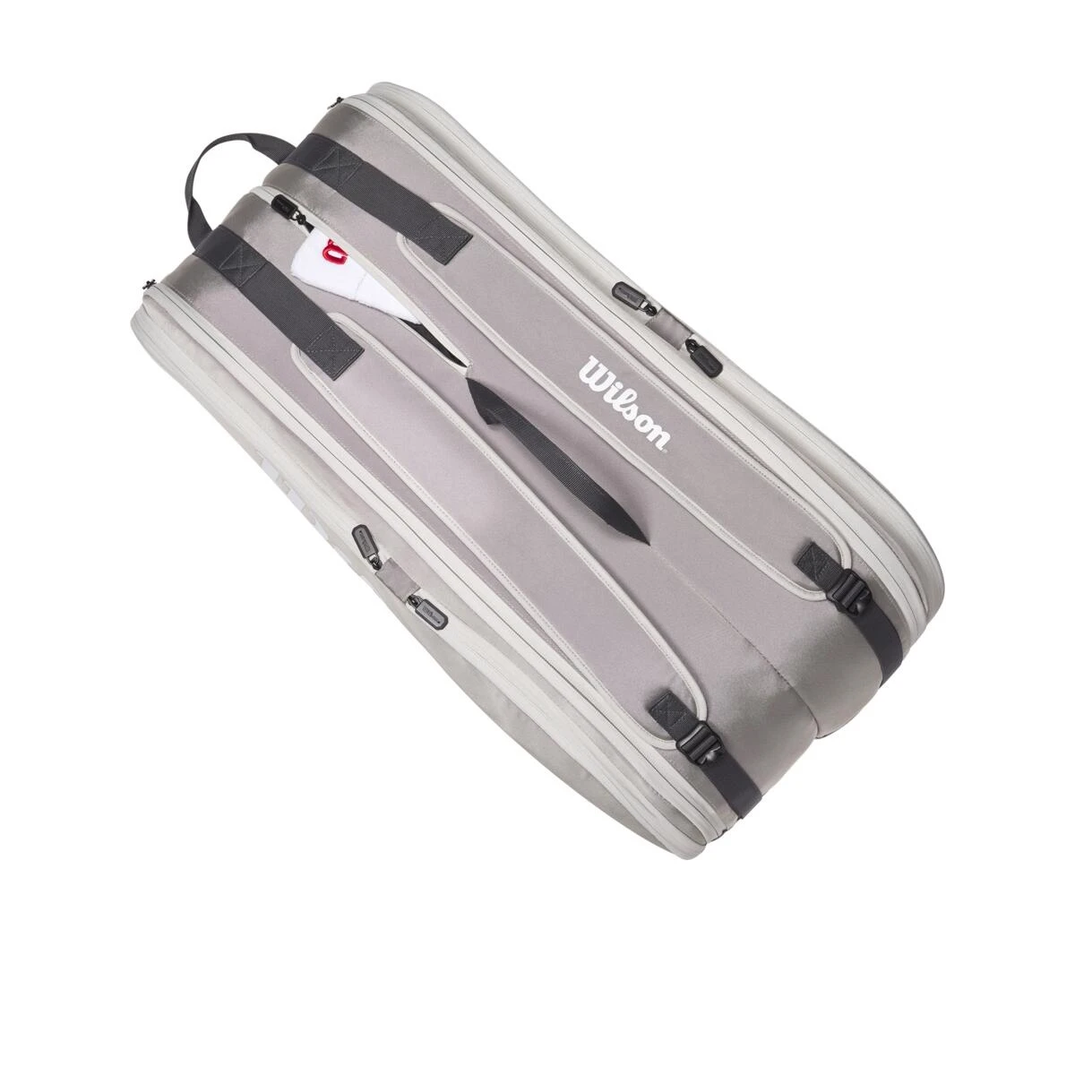 Wilson Tennis-Racketbag Tour (Schlägertasche, 2 Hauptfächer) 2023 Steingrau 12er – Bild 7