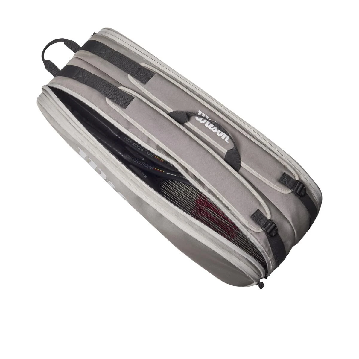 Wilson Tennis-Racketbag Tour (Schlägertasche, 2 Hauptfächer) 2023 Grau 6er – Bild 6