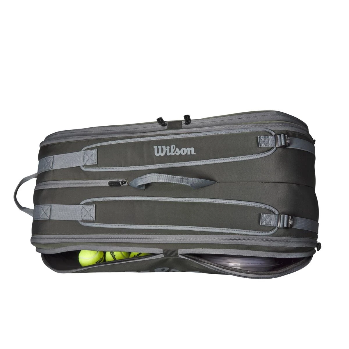 Wilson Tennis-Racketbag Tour (Schlägertasche, 2 Hauptfächer) 2023 Dunkelgrün 12er – Bild 2