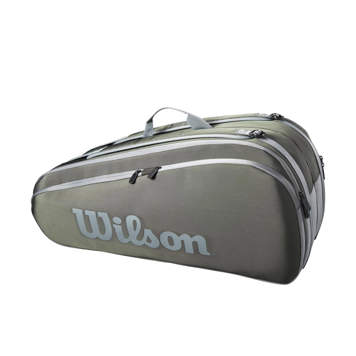 Wilson Tennis-Racketbag Tour (Schlägertasche, 2 Hauptfächer) 2023 Dunkelgrün 12er