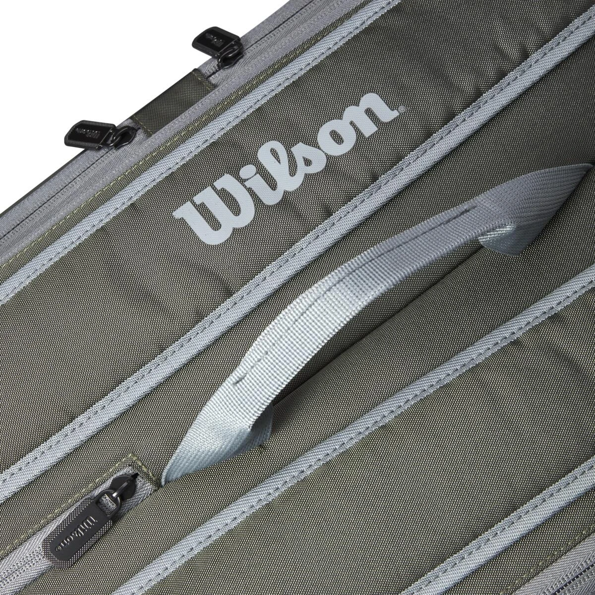 Wilson Tennis-Racketbag Tour (Schlägertasche, 2 Hauptfächer) 2023 Dunkelgrün 12er – Bild 4