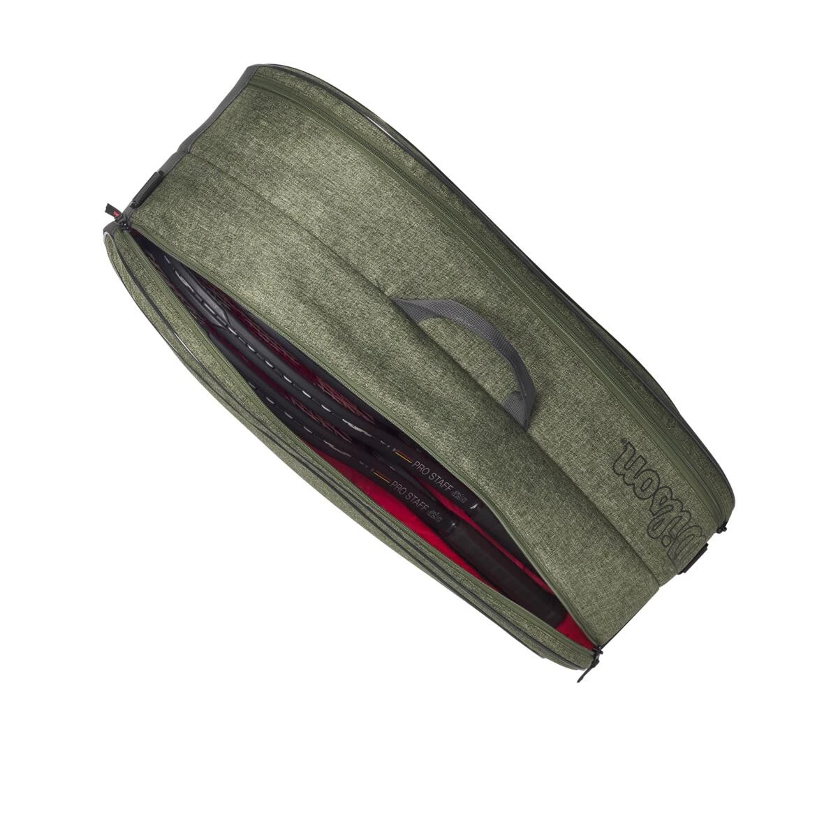 Wilson Tennis-Racketbag (Schlägertasche, 2 Hauptfächer) Team 2023 Dunkelgrün 6er – Bild 7