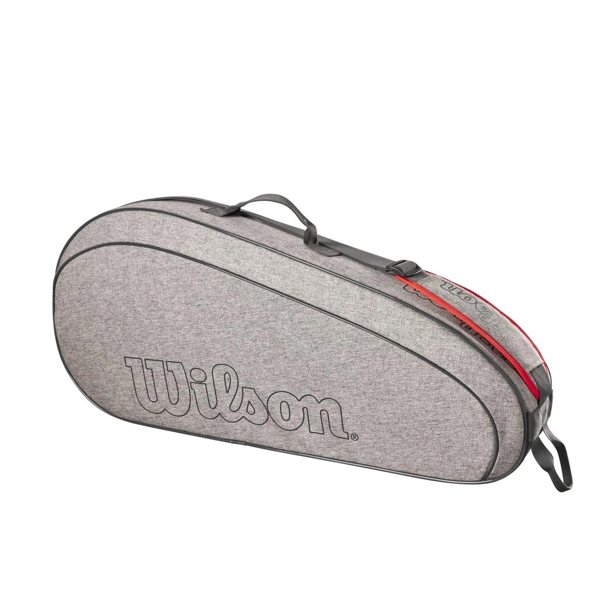 Wilson Tennis-Racketbag (Schlägertasche, 1 Hauptfach) Team 2023 Grau 3er – Bild 2