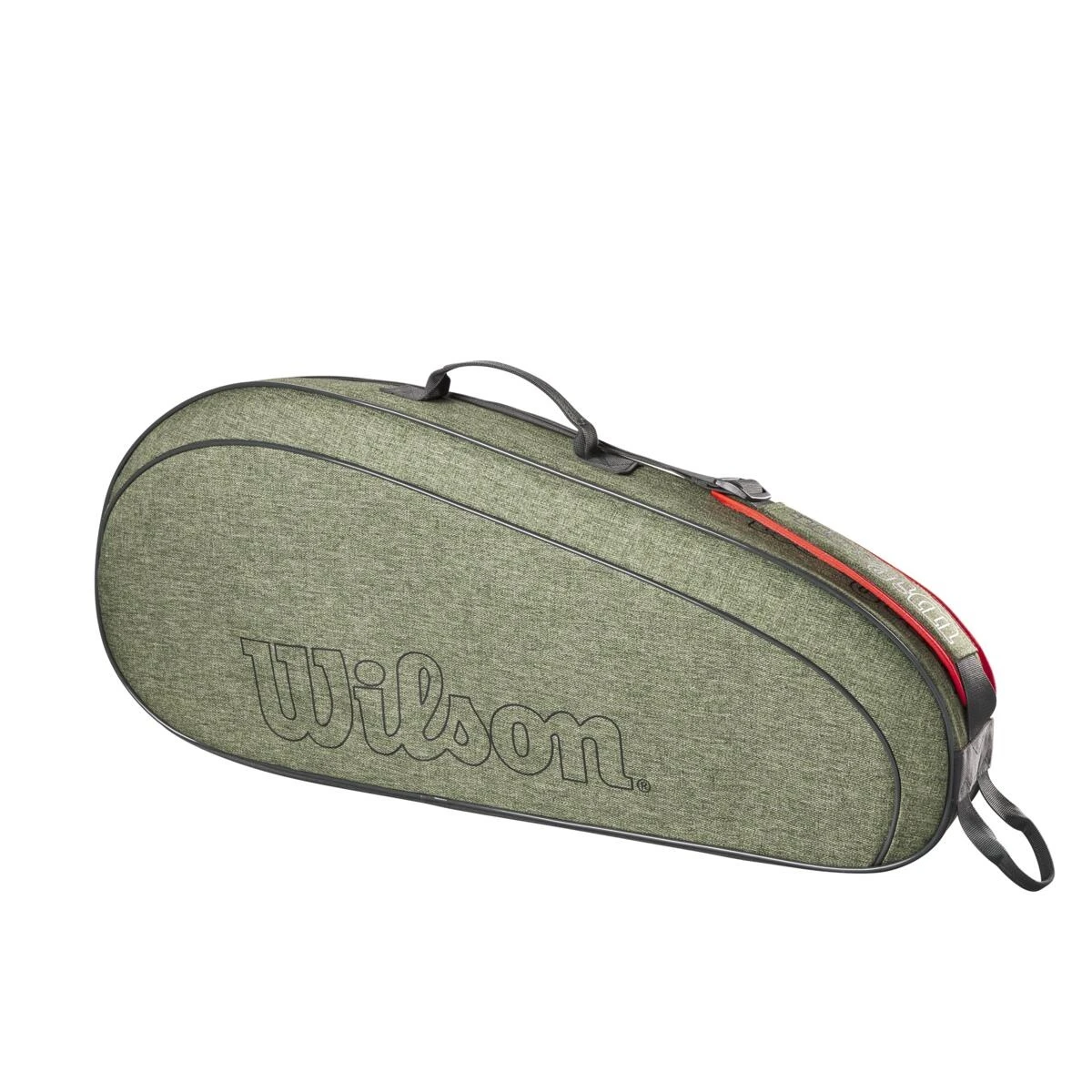 Wilson Tennis-Racketbag (Schlägertasche, 1 Hauptfach) Team 2023 Dunkelgrün 3er – Bild 2