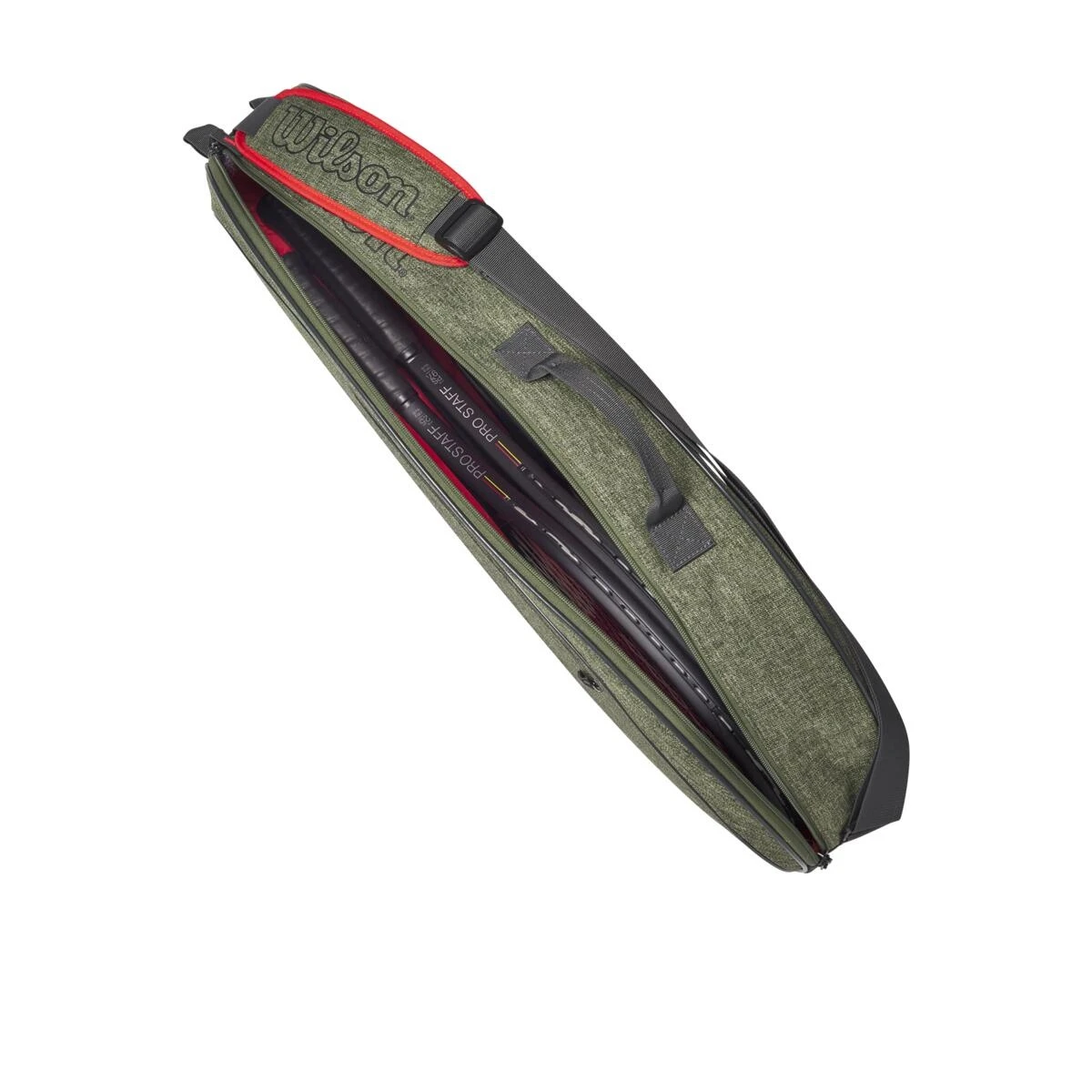 Wilson Tennis-Racketbag (Schlägertasche, 1 Hauptfach) Team 2023 Dunkelgrün 3er – Bild 5