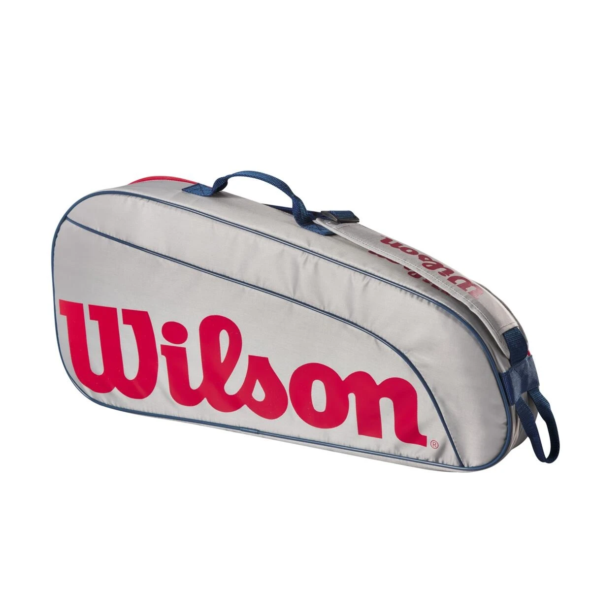 Wilson Tennis-Racketbag Kinder/Junior (Schlägertasche, 1 Hauptfach) 2023 Grau 3er – Bild 3