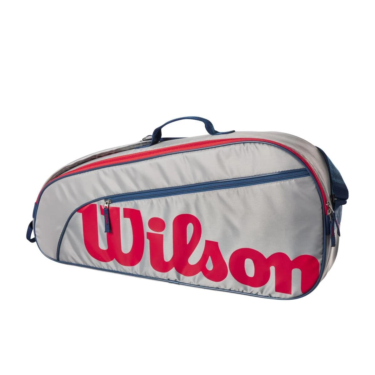 Wilson Tennis-Racketbag Kinder/Junior (Schlägertasche, 1 Hauptfach) 2023 Grau 3er