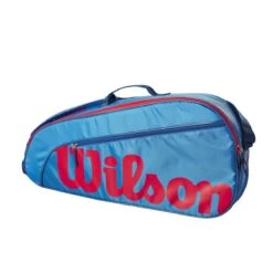 Wilson Tennis-Racketbag Kinder/Junior (Schlägertasche, 1 Hauptfach) 2023 Blau 3er